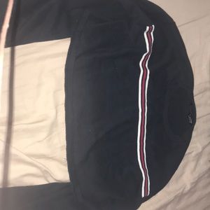 Red white n blue long sleeve crop